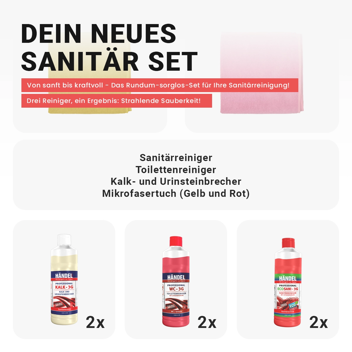 Sanitär Starterkit | Die POWER-Triologie | Für jede Herausforderung im Bad