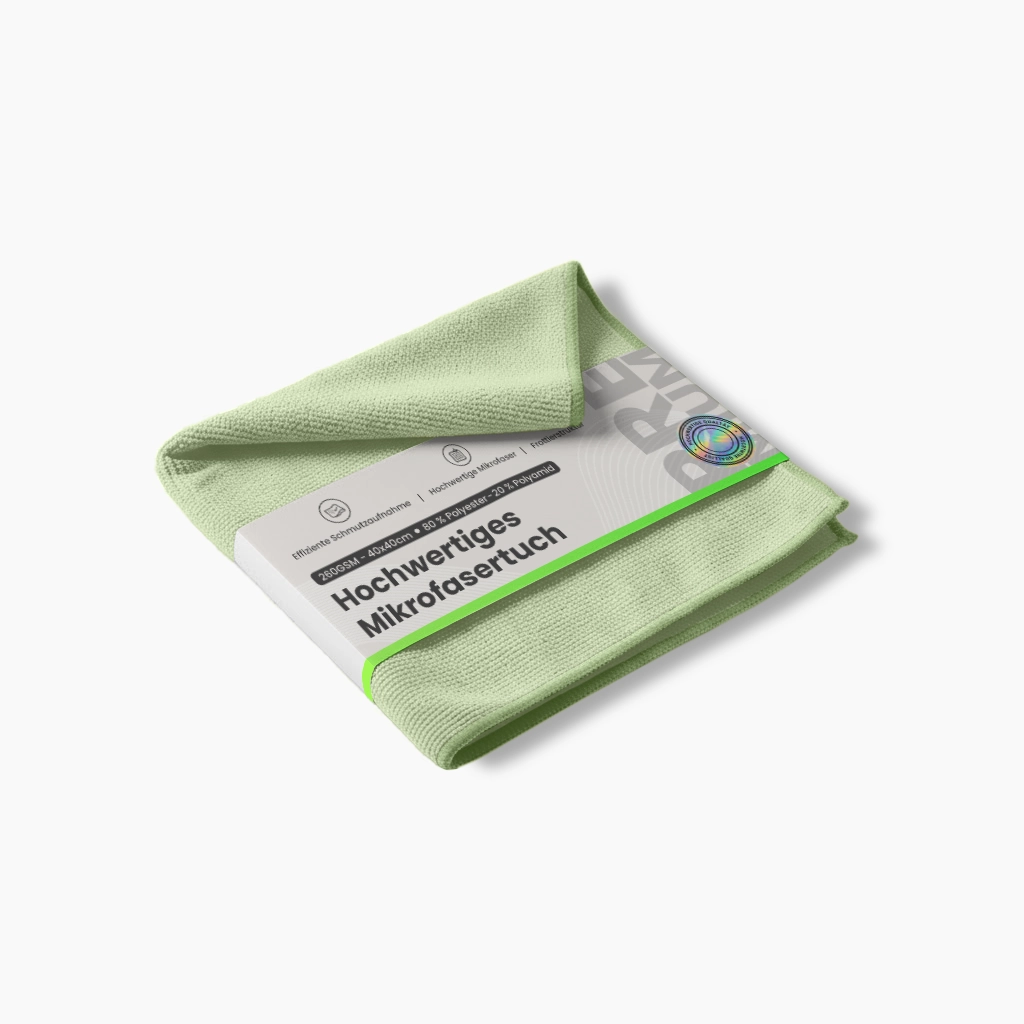 Microfasertuch | Grün | Universelle Reinigung | Frottee Oberfläche