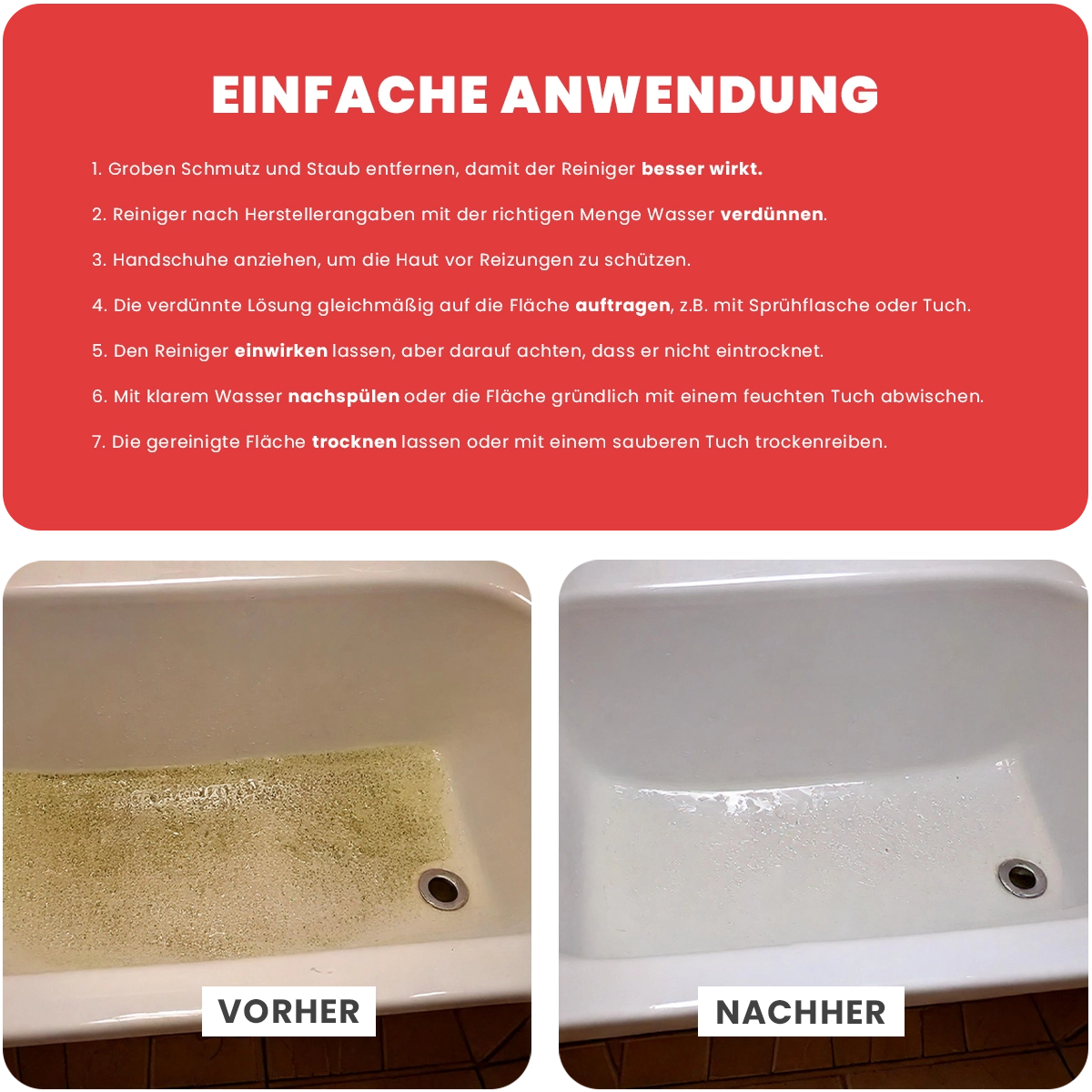 EcoSani 3G | 1L/10L | Konzentrat | Bester Profi Sanitärreiniger | desinfiziert Waschbecken und Armaturen