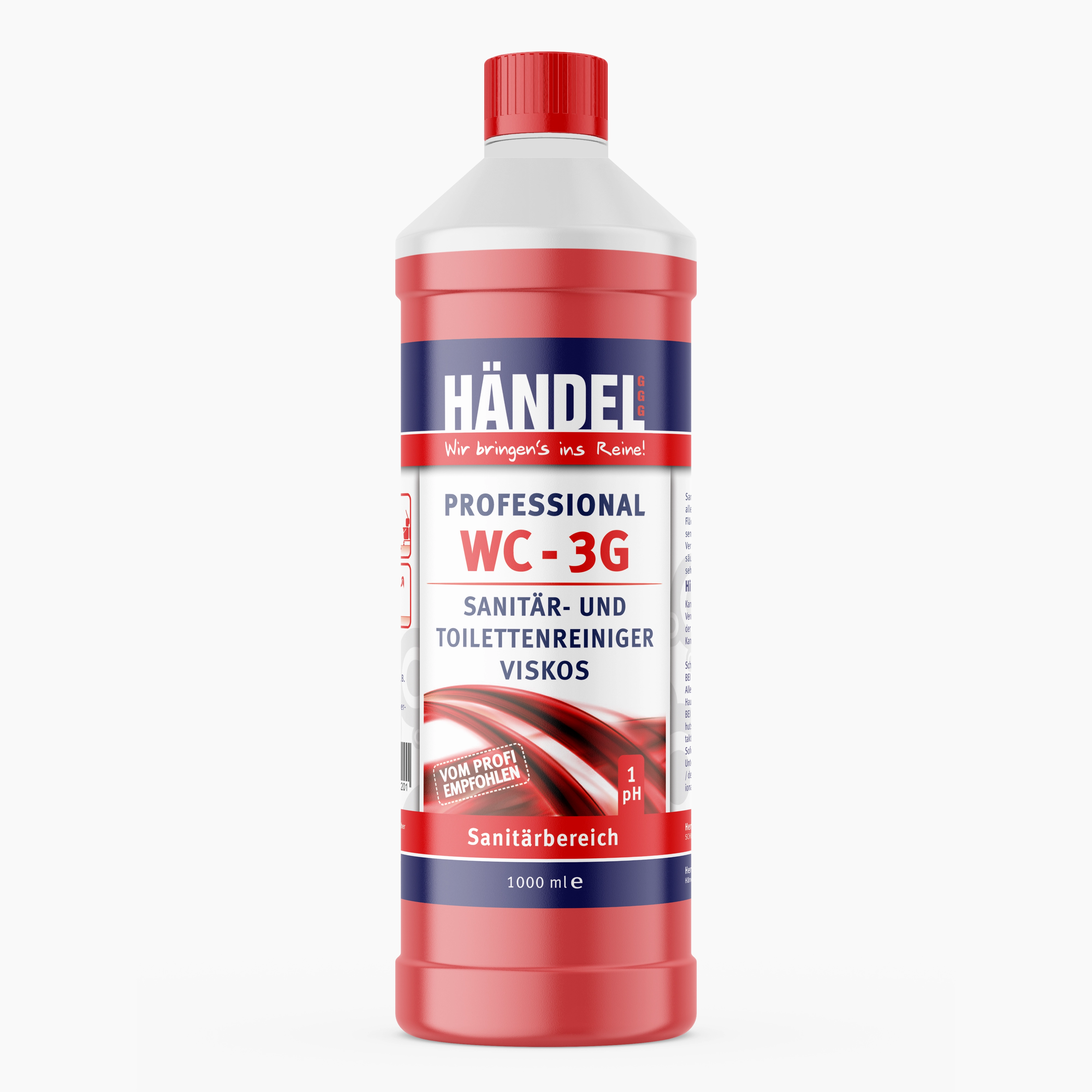 WC 3G - Viskoser Toilettenreiniger | 1L | Effizienter WC Reiniger für Bad und WC mit Methansulfonsäure WC 3G - Viskoser Toilettenreiniger | 1L | Effizienter WC Reiniger für Bad und WC mit Methansulfonsäure